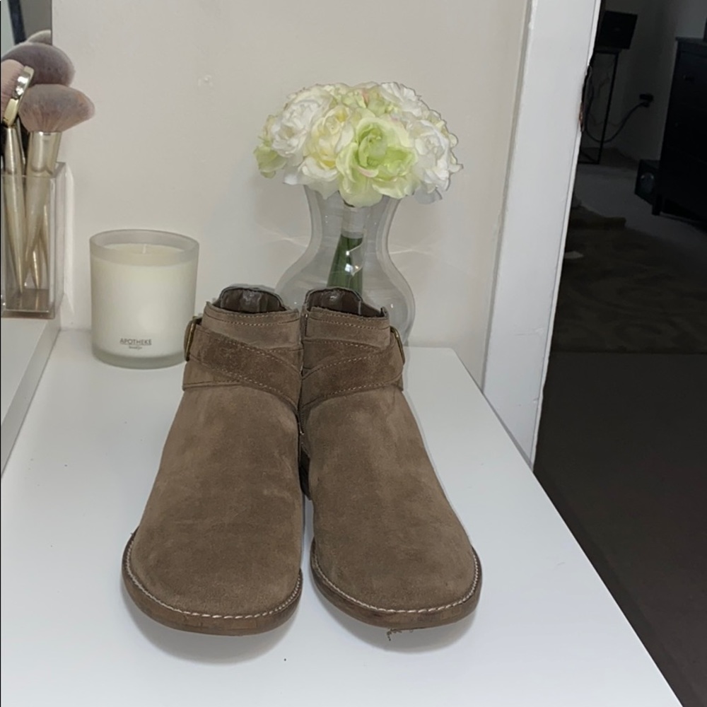 Clark’s suede boots!